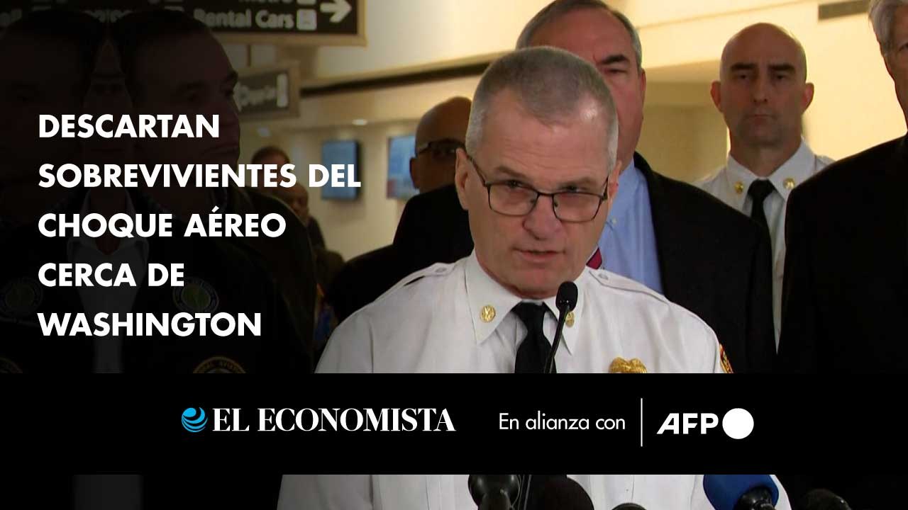 Descartan sobrevivientes del choque aéreo cerca de Washington
