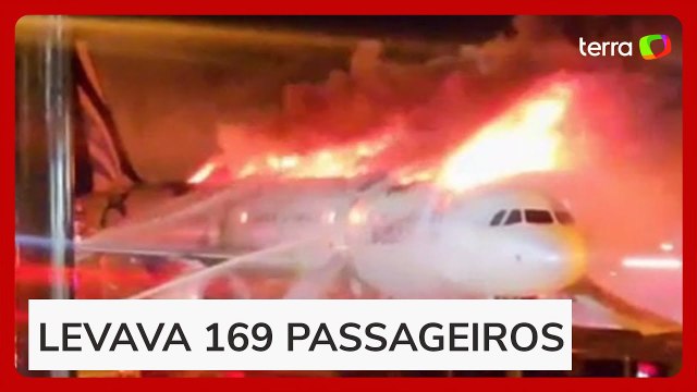 Avião pega fogo antes da decolagem em aeroporto da Coreia do Sul