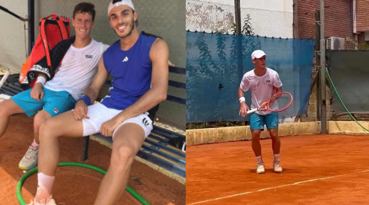 Tennis - Buenos Aires 2025 - Diego Schwartzman à l'entraînement avant ses adieux en Argentine
