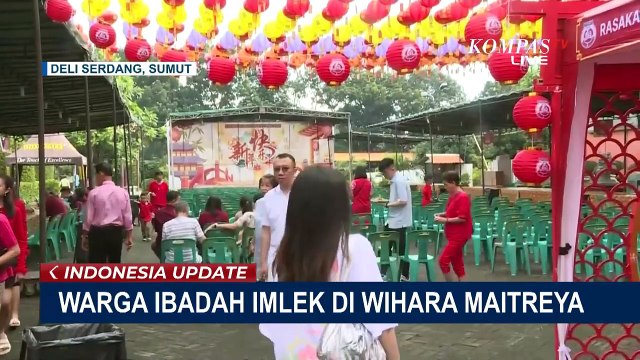 Ibadah Imlek di Wihara Maitreya Sumatera Utara