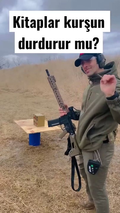 KİTAPLAR TÜFEK MERMİSİNE KARŞI NE KADAR DAYANIKLI