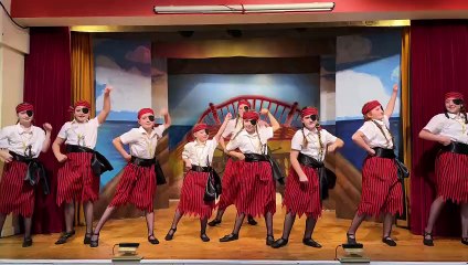 During pirate dance (Will Goddard, Crediton Courier)