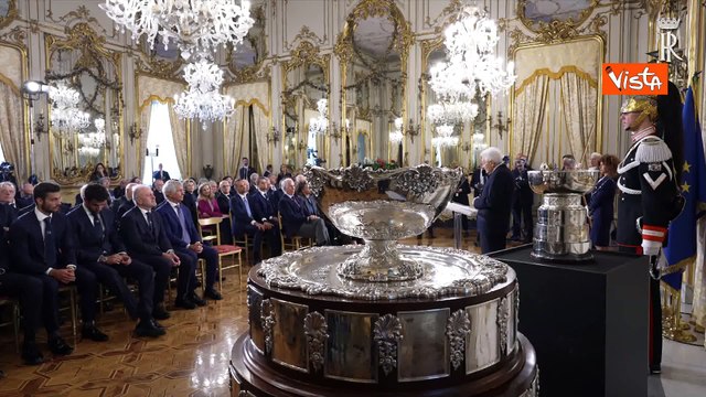 Mattarella riceve Azzurri Tennis al Quirinale: Con voi siamo ai vertici del mondo