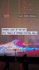 Drones Light Up the Sky: Epic Finale of Spring Festival Gala