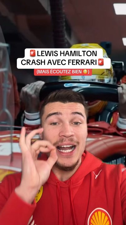 Lewis Hamilton vient de crash avec la ferrari ! Mais ecoutez bien
