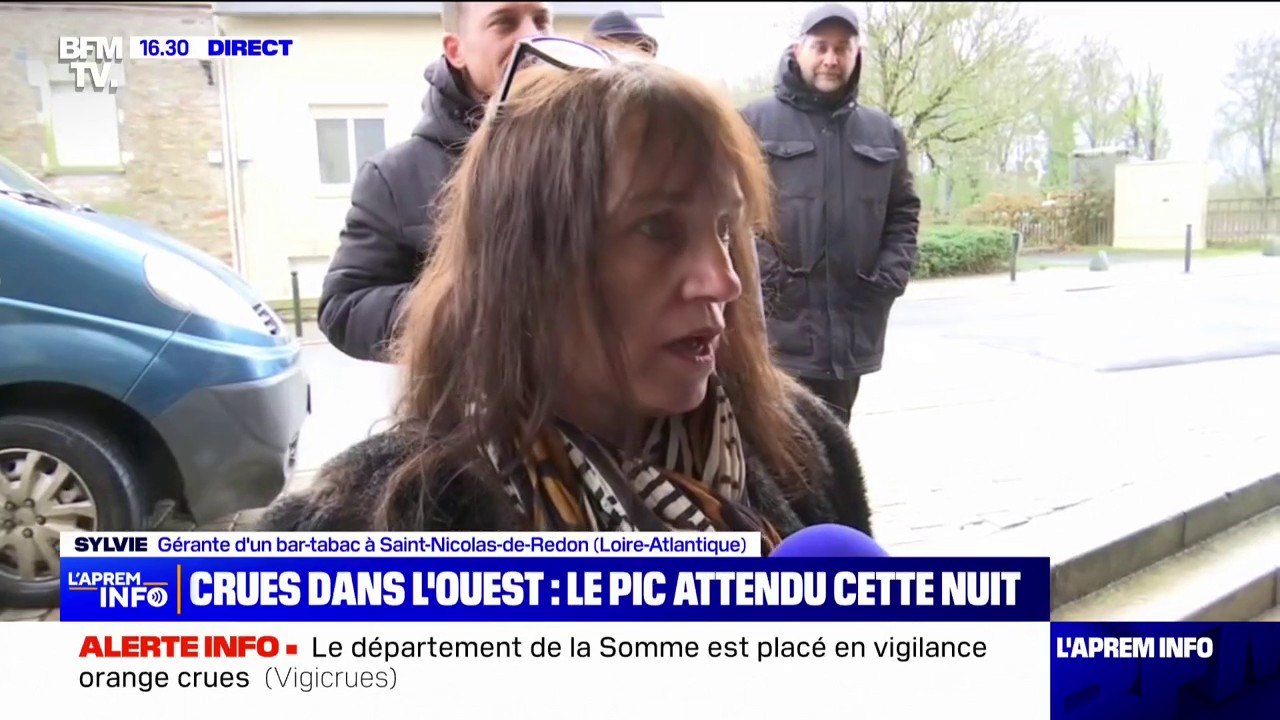 "Les gens peuvent échanger, c'est pour ça que nous restons ouvert": un bar reste ouvert malgré la possible montée de l'eau à Saint-Nicolas-de-Redon