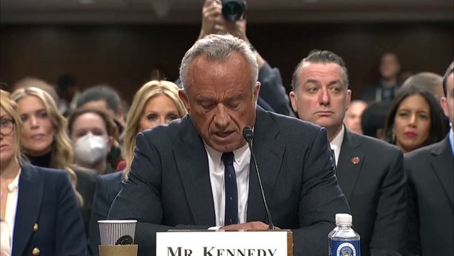 Watch: Protester interrupts RFK Jr opening statement at Senate confirmation after he claims ‘I am not anti-vaccine’
