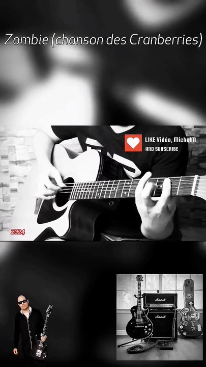 068. Zombie (chanson des Cranberries)Michel M #guitarist#rock #reels #clips #pubg #music #art #like