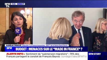 "Il peut prendre largement part aux efforts": Aurélie Trouvé (LFI) réagit aux propos de Bernard Arnault sur la surtaxe des grandes entreprises