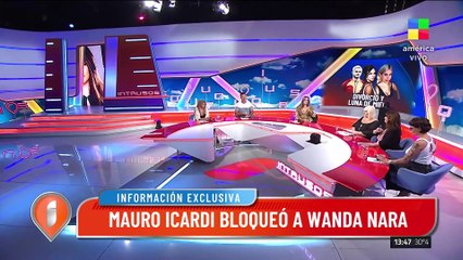 Mauro Icardi bloqueó a Wanda Nara por pedido de la China Suárez