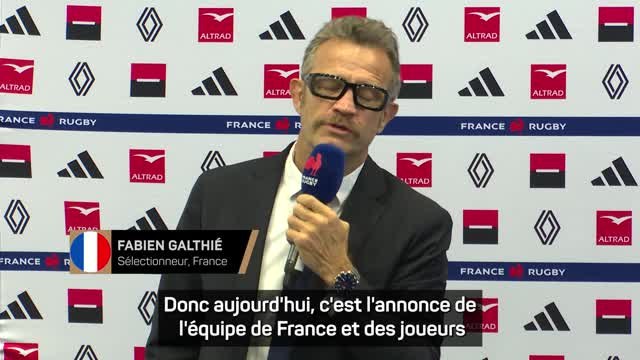 Bleus - Galthié sur les retours de Jegou et Auradou : On a déjà beaucoup répondu