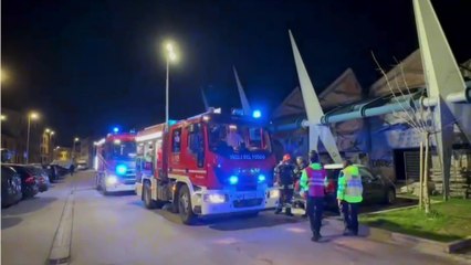 Firenze, incendio all'ex Meccanotessile