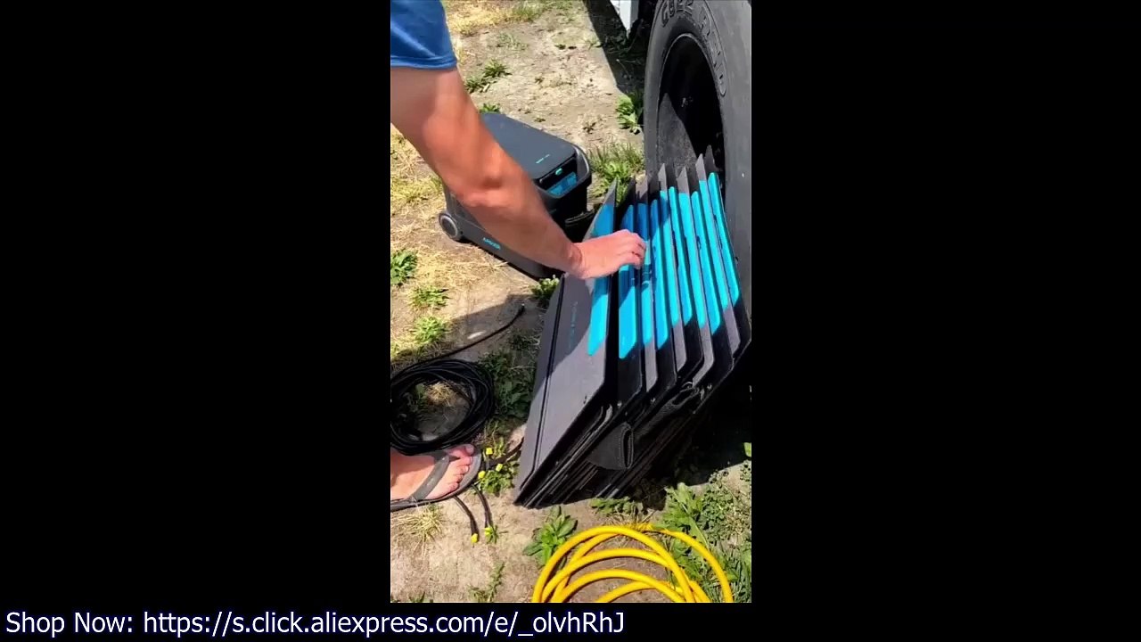 3000W Solar Generator 2688Wh Power Station with 18V 400W Foldable Solar Panel Battery