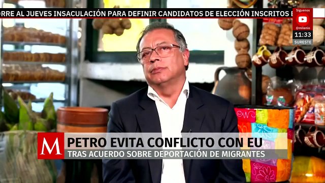 Presidente de Colombia evita conflicto con Estados Unidos por deportación de migrantes