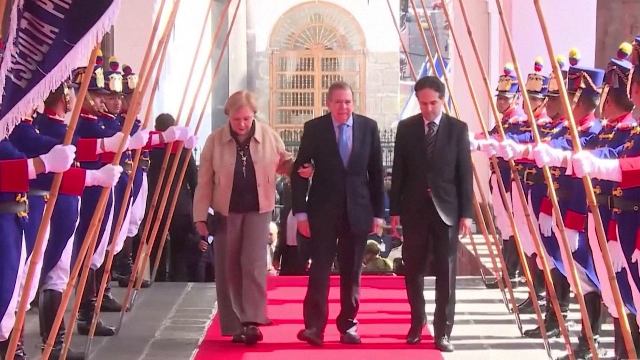 El presidente de Ecuador, Daniel Noboa, se reúne con Edmundo González, líder de la oposición de Venezuela