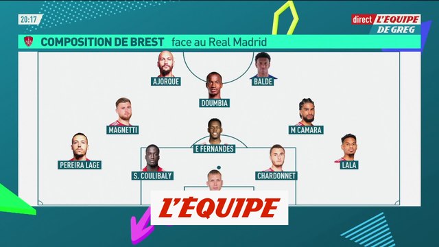Brest avec Baldé titulaire en attaque face au Real Madrid - Foot - C1