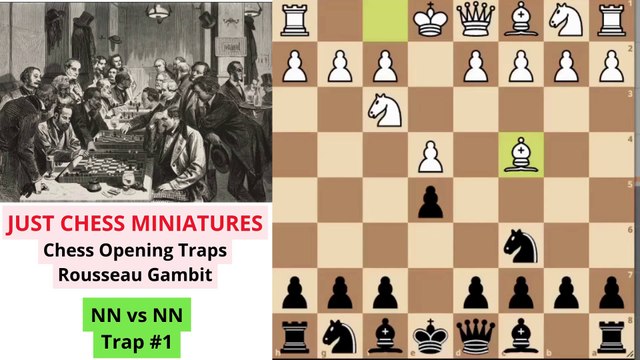 Chess Opening Traps. Rousseau Gambit