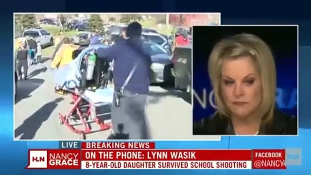 Sandy Hook: Phone Interview w/ Lynn Wasik, uses St Rose Of Lima Footage, wore bulletproof vest