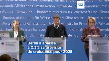 L'Allemagne réduit ses prévisions de croissance économique pour 2025 à 0,3 %