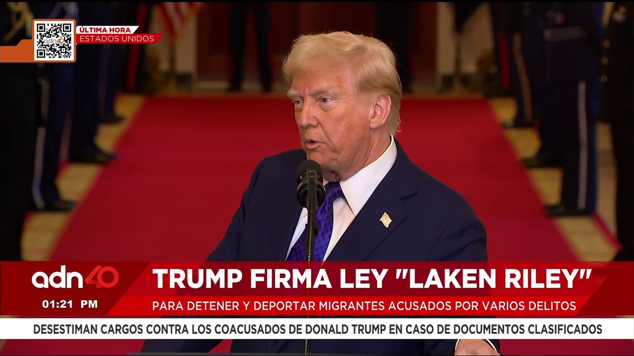 🚨¡Última Hora! Donald Trump firma ley para detener y deportar a migrantes acusados de delitos
