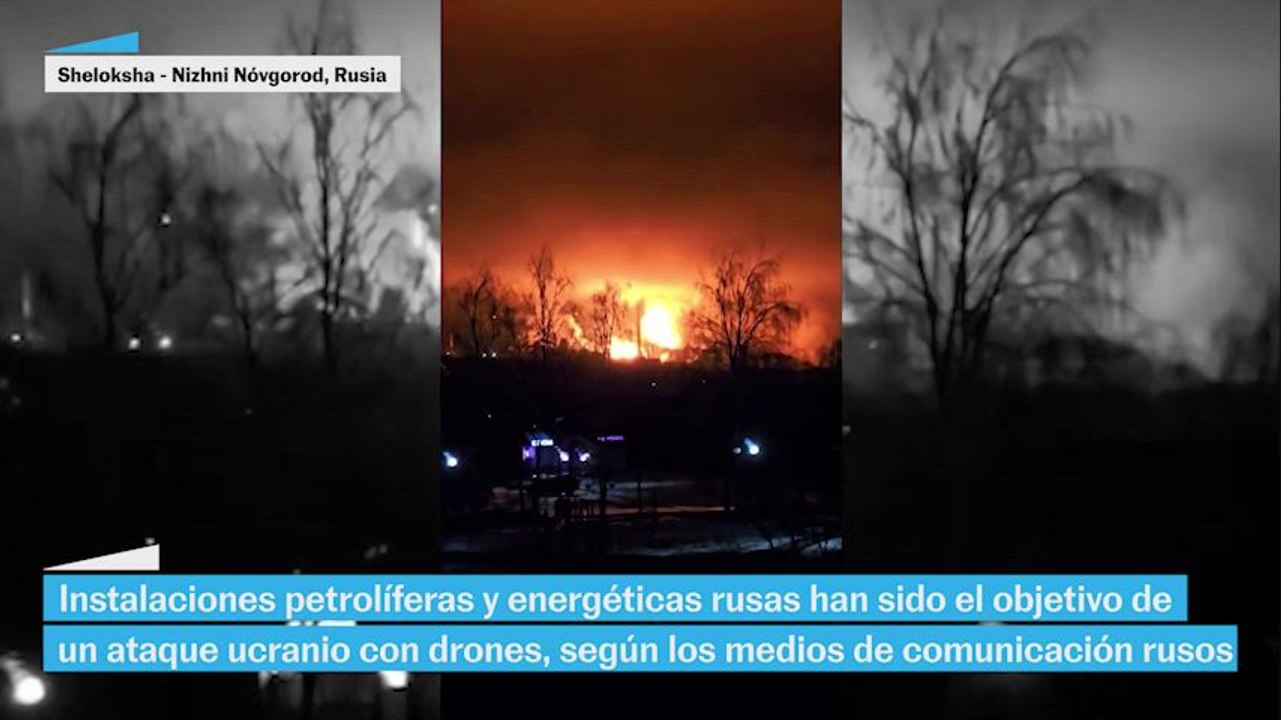 Ucrania ataca con drones instalaciones energéticas rusas