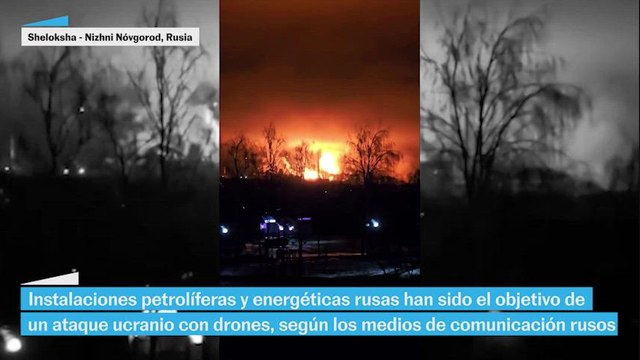 Ucrania ataca con drones instalaciones energéticas rusas