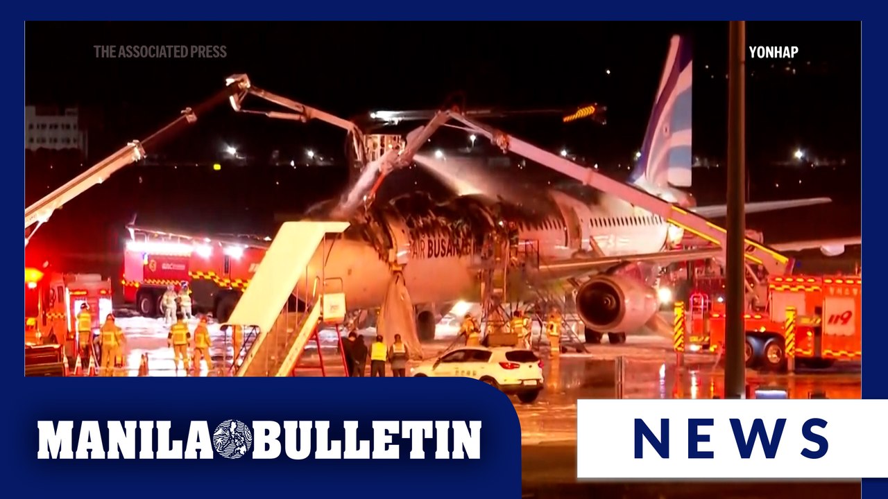 Passenger plane catches fire at South Korean airport, 176 people on board evacuated