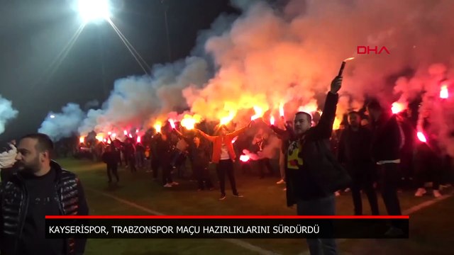 Kayserispor taraftarından Trabzonspor maçı öncesi büyük destek