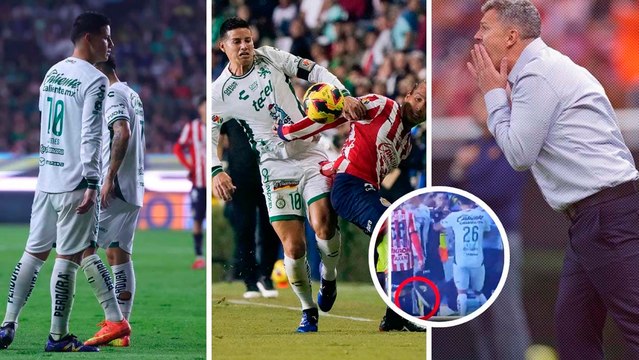 Óscar García rompe el silencio tras la patada a James Rodríguez en el León vs. Chivas