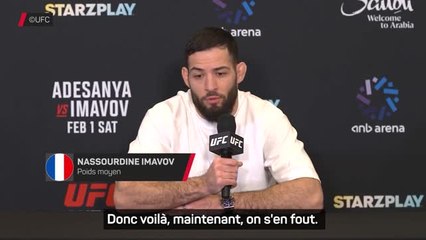 UFC - Imanov : "Une victoire contre Adesanya me rapprocherait de mon objectif"