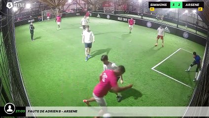 Faute de Adrien B - Arsene