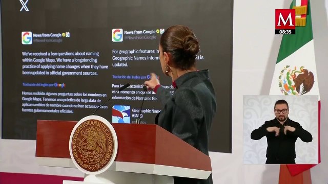 Sheinbaum enviará carta a Google por cambio de nombre al Golfo de México