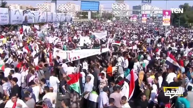 بعلم الوصول من الرئيس السيسي للعالم: لا لتهجير الفلسطينيين إلى سيناء