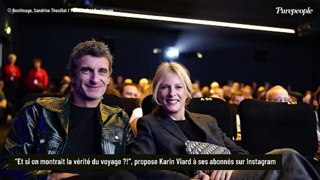 Karin Viard, des vacances compliquées avec son mari et très loin de la France : elle montre l’envers du décor