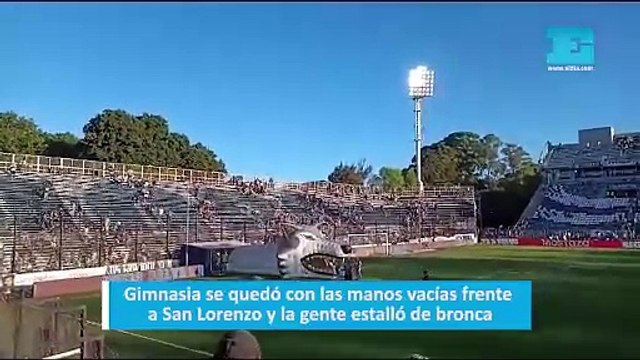 Gimnasia se quedó con las manos vacías frente a San Lorenzo y la gente estalló de bronca