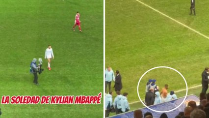 La llamativa soledad de Mbappé: regaló su camiseta a unos niños y no fue a saludar a la afición