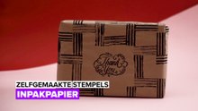 Zelfgemaakte stempels: Inpakpapier