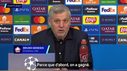 Lille - Genesio : "La soirée est parfaite"