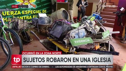 A casi dos meses, capturan a un hombre por el robo a una iglesia evangélica en Cochabamba
