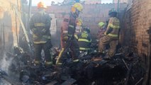 Dos niñas murieron calcinadas durante incendio en Soacha: la mamá las había dejado almorzando