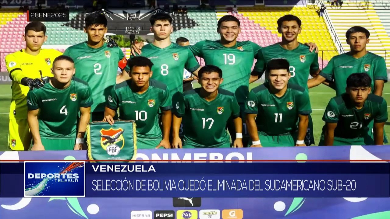 Campeonato Sudamericano de Futbol Sub-20  DEPORTES TELESUR 29-01-2025
