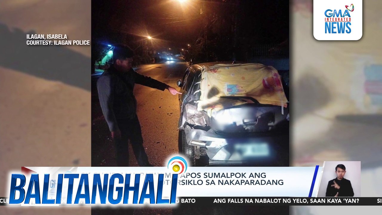 SK chairman, patay matapos sumalpok ang minamanehong motorsiklo sa nakaparadang kotse | Balitanghali
