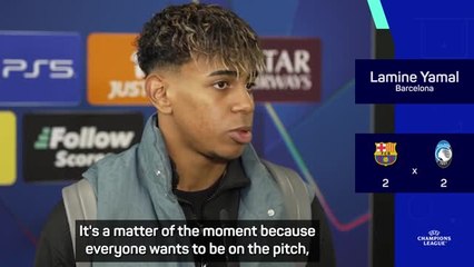 Yamal reveals anger at being subbed in Barca's UCL draw