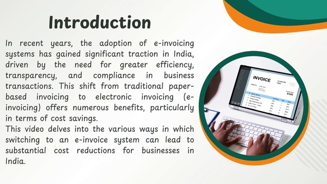 Analyzing the Cost-Savings of Switching to an e-Invoice System in India