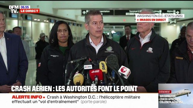 Crash aérien à Washington: Nous voulons adresser nos prières à ceux qui sont touchés par cet accident , déclare Sean Duffy, secrétaire du département des Transports des États-Unis