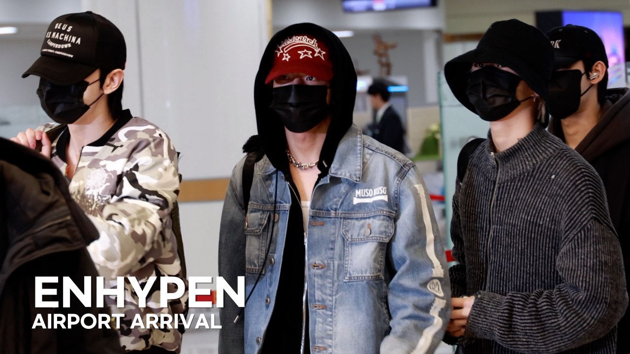 [4K] 엔하이픈 '김포공항 입국' | ENHYPEN Airport Arrival