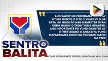 Mga bagong silang na sanggol at mga batang 1 to 2 years old, saklaw ng conditional cash grant sa F1KD ayon sa DSWD
