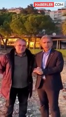 Gemlik'te kötü koku yayan gemi kıyıdan uzaklaştırıldı