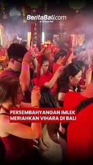 Persembahyangan Imlek Meriahkan Vihara di Bali