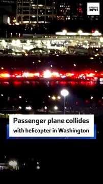 Passenger plane collides with helicopter in Washington
